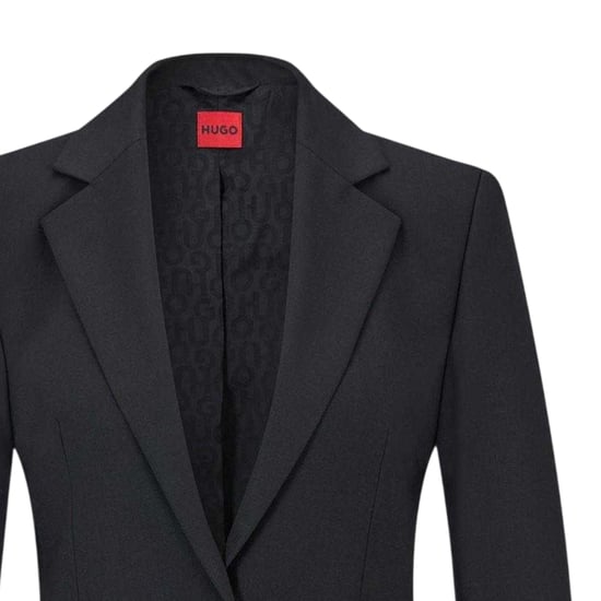 Hugo Womens/Ladies Lapel Collar Regular Suit Jacket (Black) - Image 2