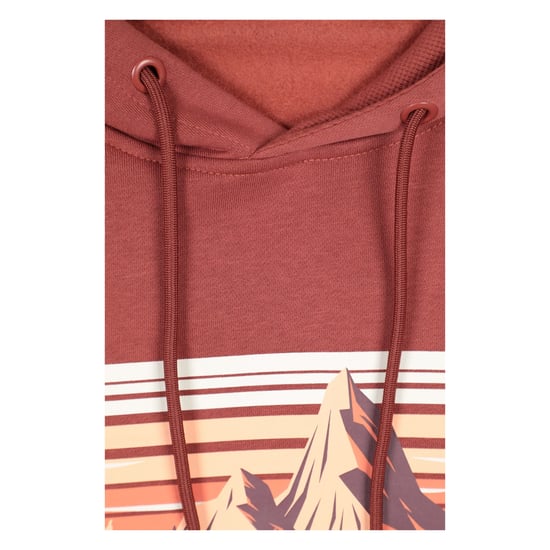 Mountain Warehouse Mens Mountain Scene Hoodie (Rust) - Image 5