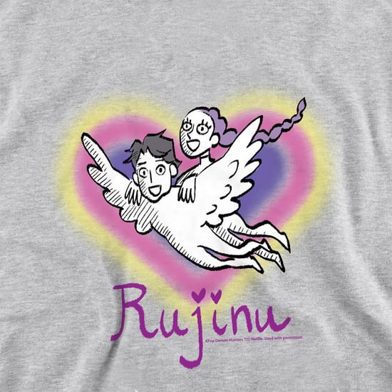 K-Pop Demon Hunters Childrens/Kids Huntrix Saja Boys Rujinu Saja Boys Heart Pullover Hoodie (Athletic Heather) - Image 3