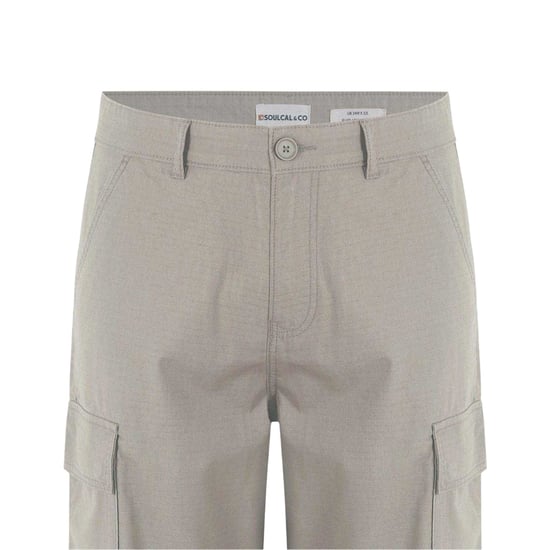 SoulCal Effen Cargo Broek voor heren (Beige) - Image 4