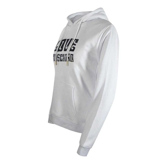 Love Moschino Groovy katoenen hoodie met capuchon voor dames (Wit) - Image 3