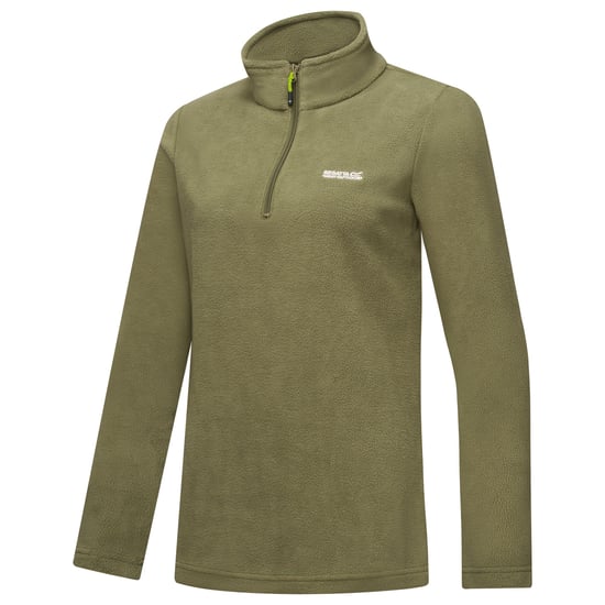 Regatta - Geweldige Outdoors Dames Sweetheart 1/4 Zip Fleece Sweater (Olijfnacht) - Image 3