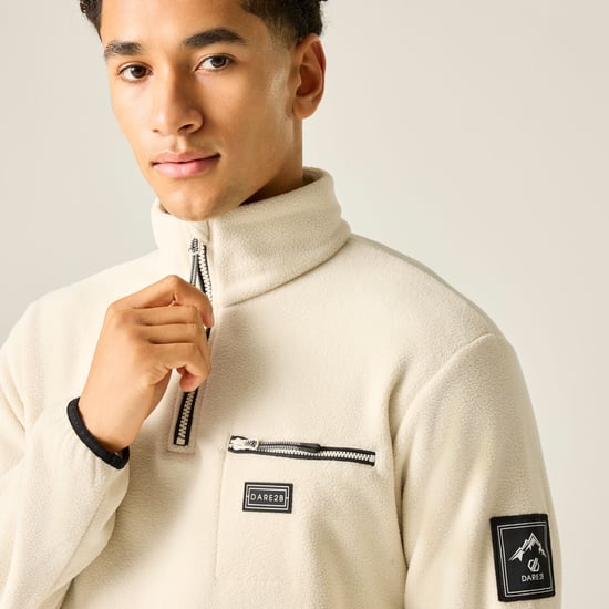 Dare 2B Heren Affinity Mountain Fleece Top (Amandelmelk) - Image 4