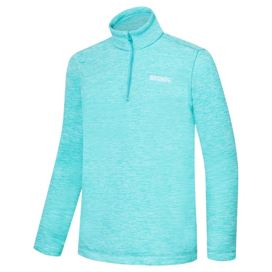 Regatta Kinder/Kids Hot Shot Quarter Zip Fleece Top (Turquoise) - Image 3