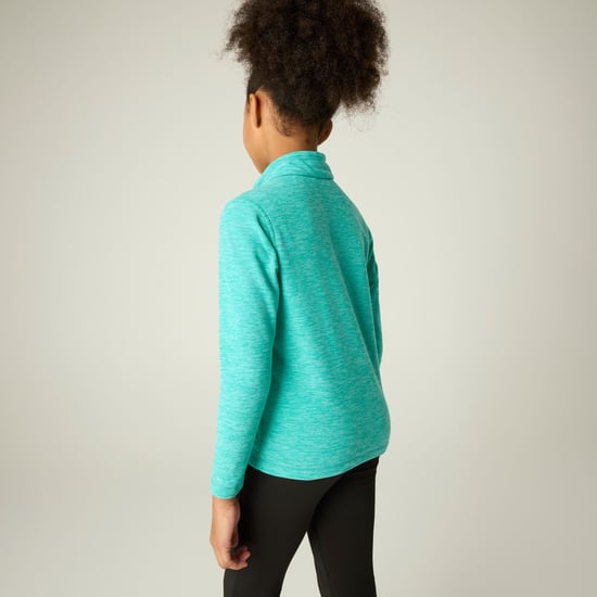 Regatta Kinder/Kids Hot Shot Quarter Zip Fleece Top (Turquoise) - Image 6