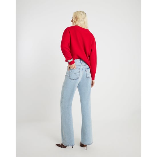 River Island Womens Straight Leg Jeans Blue Relaxed High Rise - Image 4