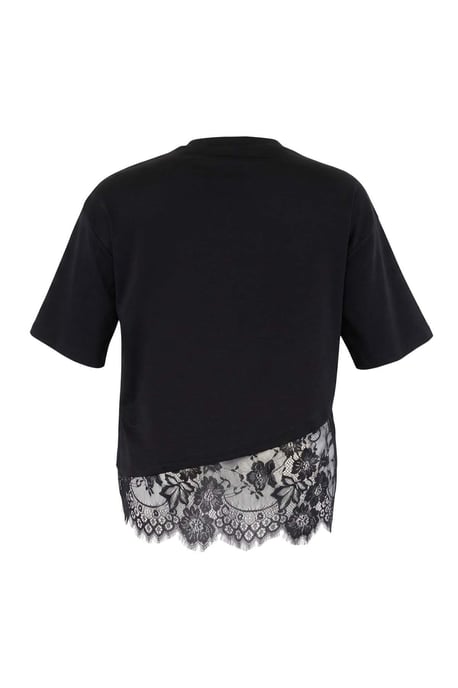 Trendyol Curve Women's Black Plain Short Oversize Plus Size T-Shirts - Image 5