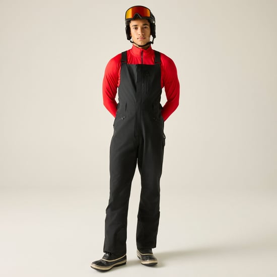 Dare 2B Mens Twin Tip Bibbed Ski Trousers (Black) - Image 1