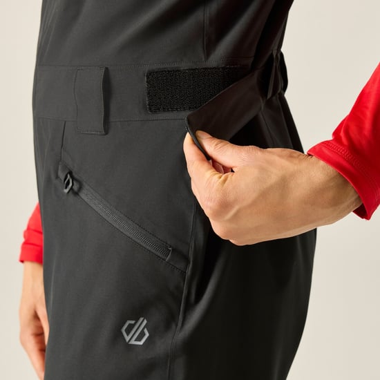 Dare 2B Mens Twin Tip Bibbed Ski Trousers (Black) - Image 5