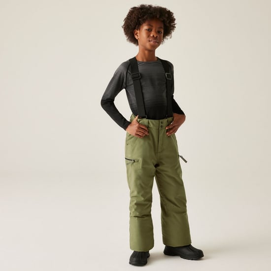Dare 2B Pow III geïsoleerde skibroek voor kinderen (Martini-olijfje) - Image 1