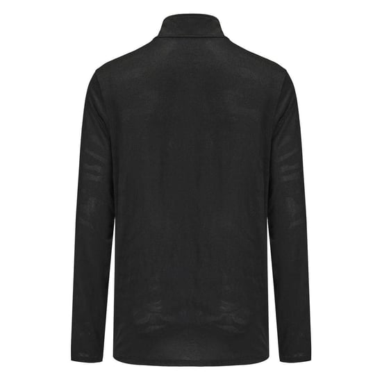 Everlast Heren-shirt met hoge kraag, normale pasvorm en lange mouwen (Zwart) - Image 2