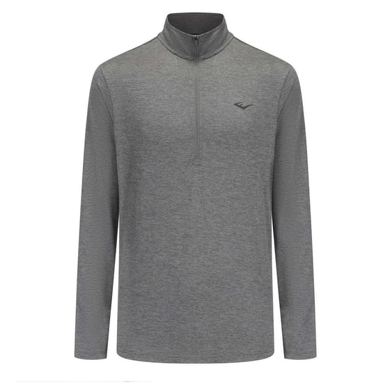 Everlast Heren-shirt met hoge kraag, normale pasvorm en lange mouwen (Houtskool mergel) - Image 1