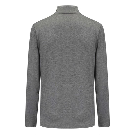 Everlast Heren-shirt met hoge kraag, normale pasvorm en lange mouwen (Houtskool mergel) - Image 2