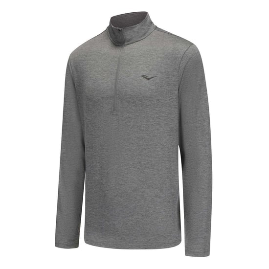 Everlast Heren-shirt met hoge kraag, normale pasvorm en lange mouwen (Houtskool mergel) - Image 3