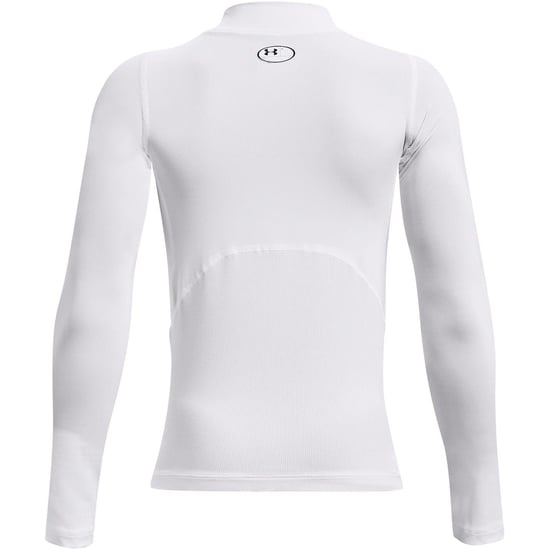 Under Armour Compressie-basislaagshirt met lange mouwen voor kinderen (Wit) - Image 2