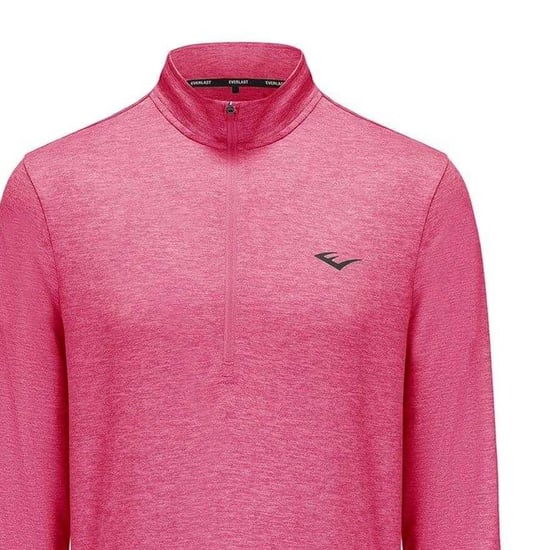 Everlast Heren-shirt met hoge kraag, normale pasvorm en lange mouwen (Roze Mergel) - Image 3