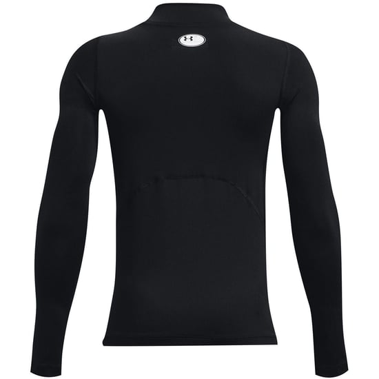 Under Armour Compressie-basislaagshirt met lange mouwen voor kinderen (Zwart) - Image 2