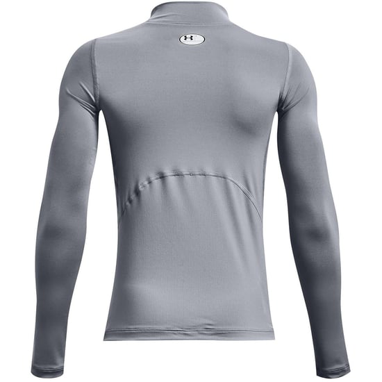 Under Armour Childrens/Kids Compression Fitted Long-Sleeved Base Layer Top (Grey) - Image 2