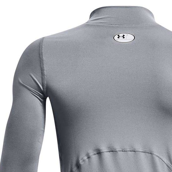 Under Armour Childrens/Kids Compression Fitted Long-Sleeved Base Layer Top (Grey) - Image 3