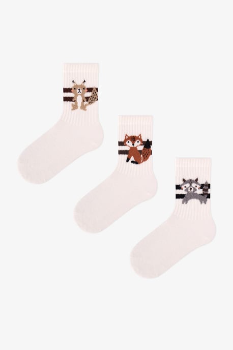 Boys' Tiny Tails Pair Crew Socks - Image 1