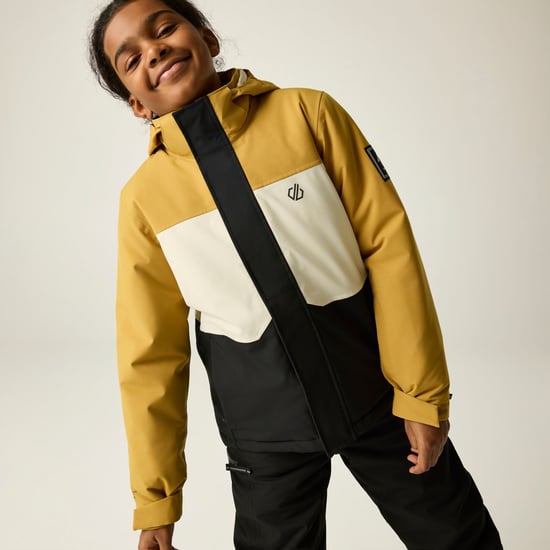 Dare 2B Send It II-skijas voor kinderen (Hout Bruin/Zwart) - Image 1