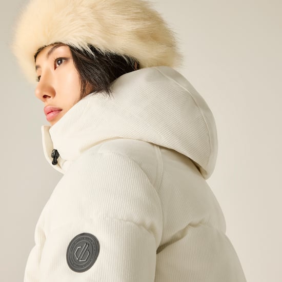 Dare 2B Womens/Ladies Allure Cord Ski Jacket (Egret) - Image 4