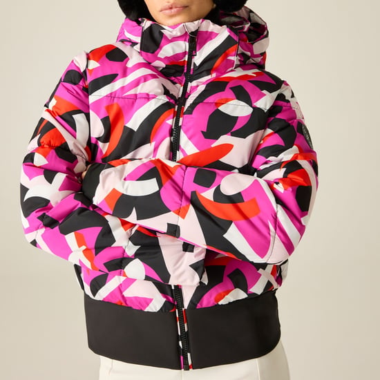 Dare 2B Womens/Ladies Glitz II Abstract Padded Jacket (Pink) - Image 3