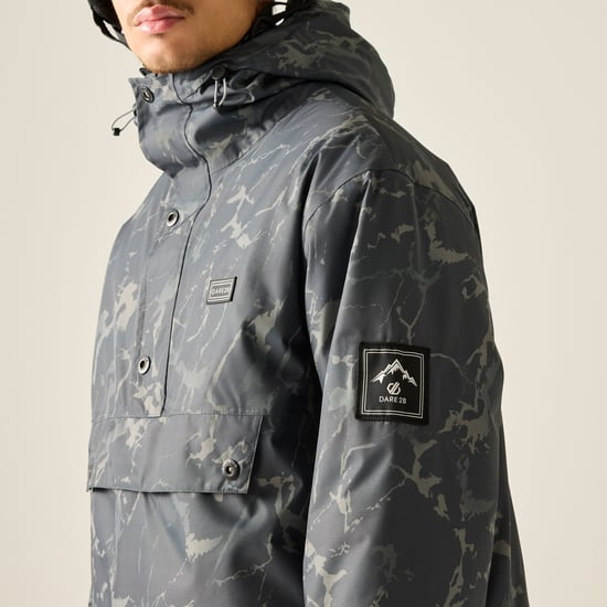 Dare 2B Mens Freeride III Cracked Overhead Ski Jacket (Black) - Image 5