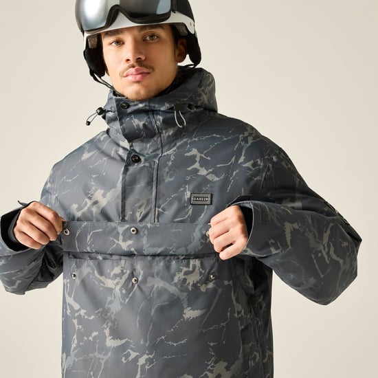Dare 2B Mens Freeride III Cracked Overhead Ski Jacket (Black) - Image 6