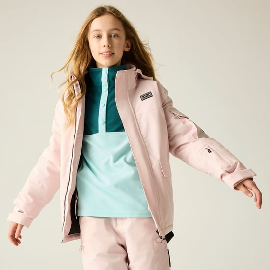Dare 2B Shredder II-skijas voor kinderen (Roze waas) - Image 1