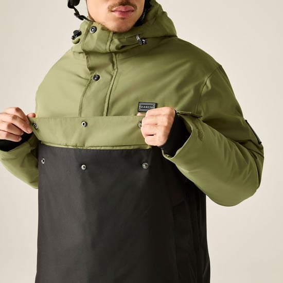 Dare 2B Mens Freeride III Overhead Ski Jacket (Black/Martini Olive) - Image 5