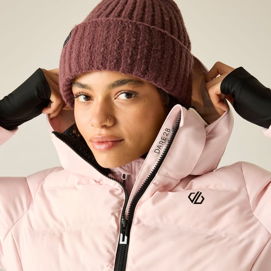 Dare 2B Womens/Ladies Gliding II Ski Jacket (Pink Haze) - Image 6