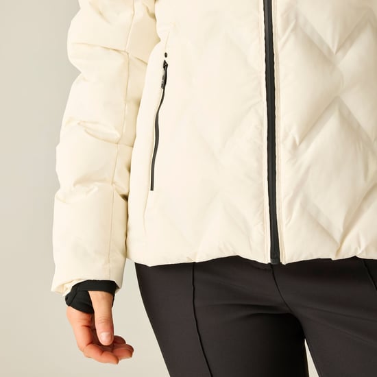 Dare 2B Womens/Ladies Enfold II Padded Ski Jacket (Egret) - Image 6