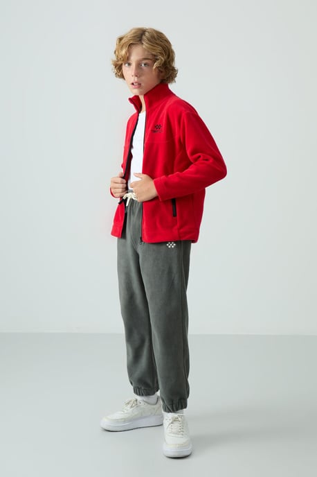Sweatshirt voor jongeren met ritskraag - Image 2