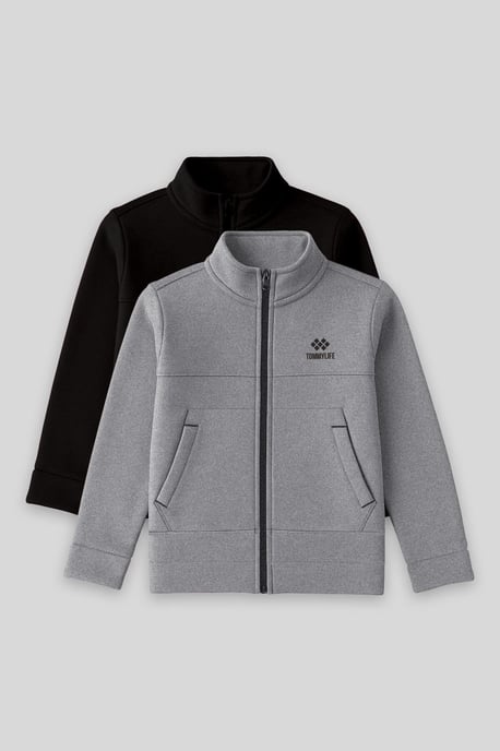 Sweatshirt voor jongeren met ritskraag - Image 1