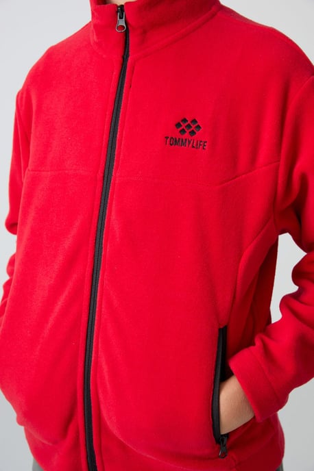 Sweatshirt voor jongeren met ritskraag - Image 3