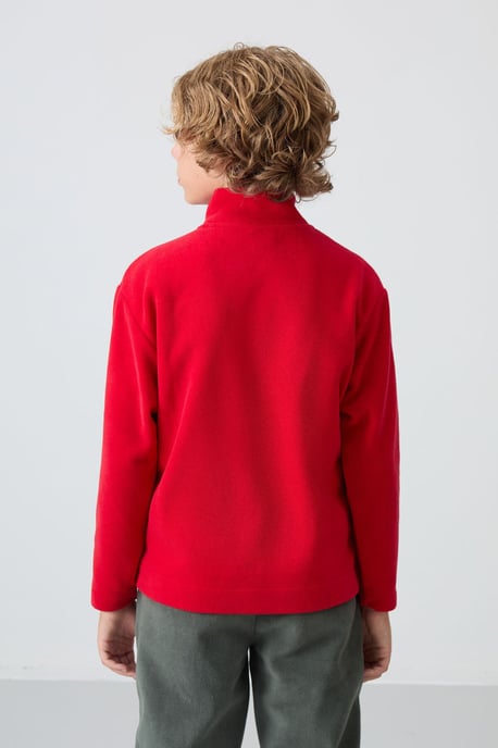 Sweatshirt voor jongeren met ritskraag - Image 4
