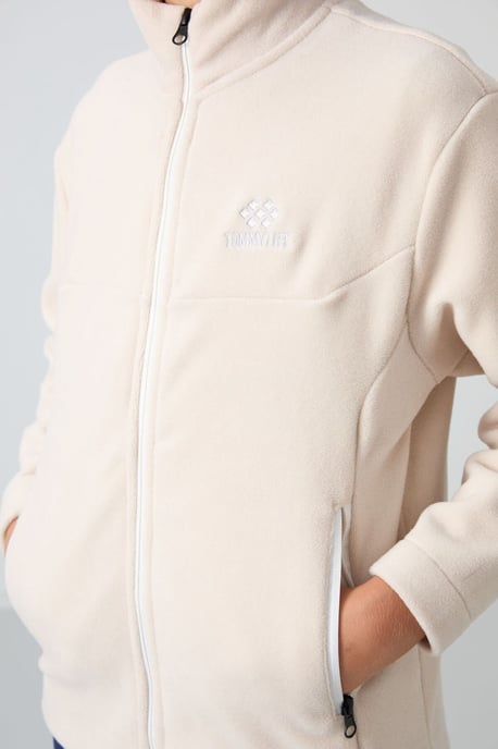 Sweatshirt voor jongeren met ritssluiting bij de kraag - Image 2
