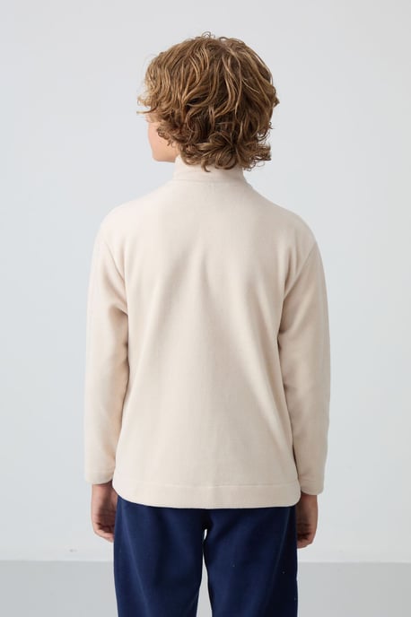 Sweatshirt voor jongeren met ritssluiting bij de kraag - Image 5