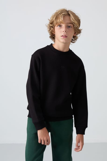 Youth Crew Neck Embroidered Sweatshirt - Image 4