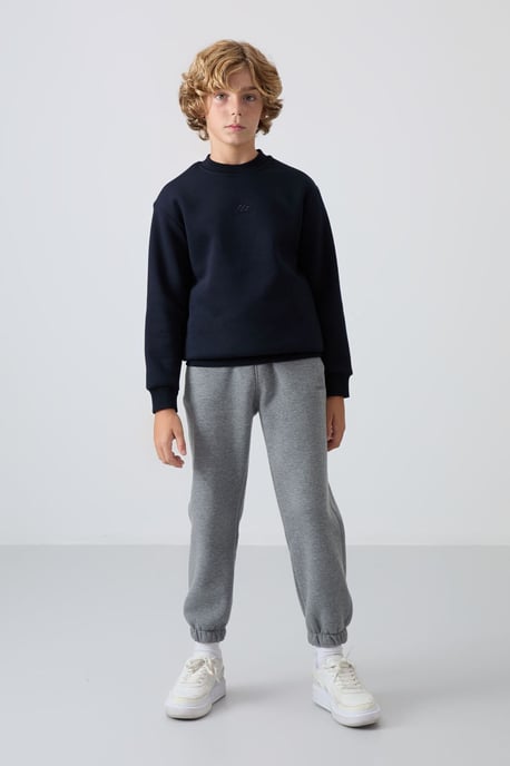 Youth Crew Neck Embroidered Sweatshirt - Image 2