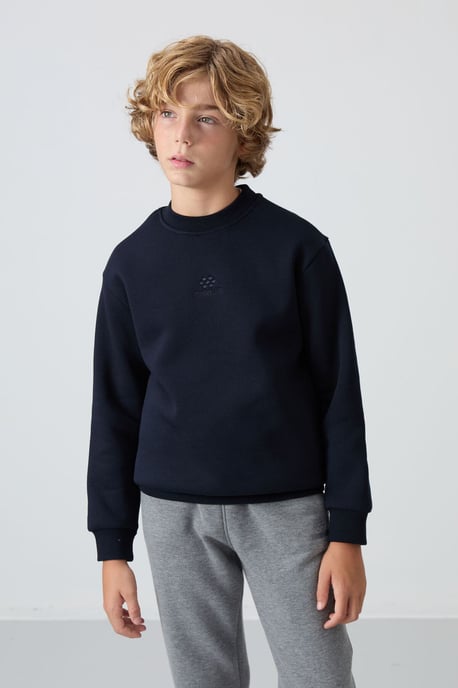 Youth Crew Neck Embroidered Sweatshirt - Image 4