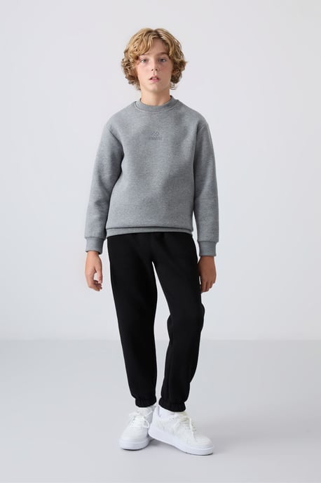 Youth Crew Neck Embroidered Sweatshirt - Image 2