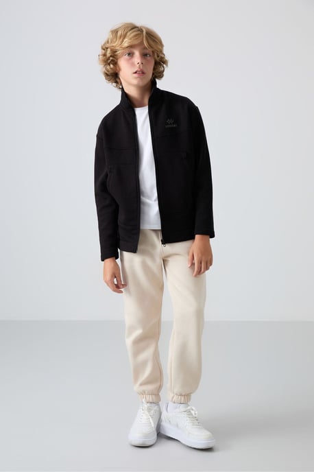 Sweatshirt voor jongeren met ritssluiting in de kraag - Image 2