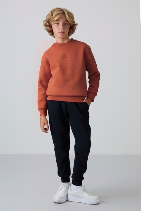 Youth Crew Neck Embroidered Sweatshirt - Image 2
