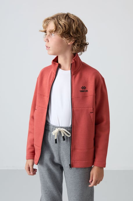 Tommy Life jeugd-sweatshirt met ritskraag - Image 6