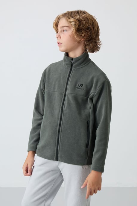 Sweatshirt voor jongeren met ritskraag - Image 4