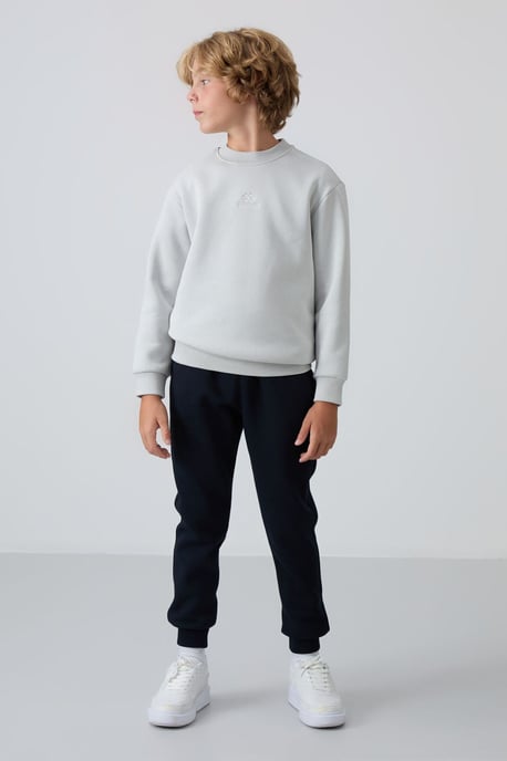 Youth Crew Neck Embroidered Sweatshirt - Image 2