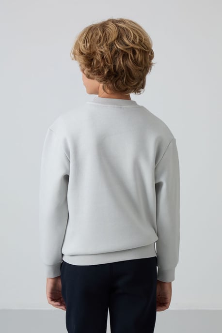 Youth Crew Neck Embroidered Sweatshirt - Image 5