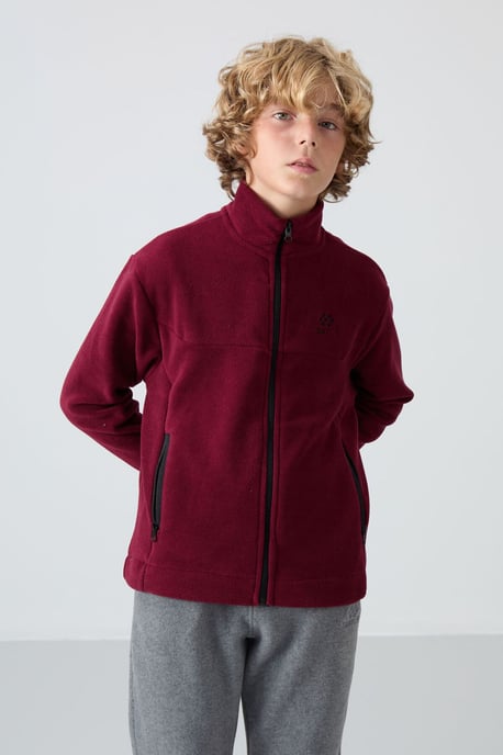 Sweatshirt voor jongeren met ritskraag - Image 1